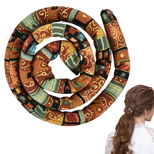 Spiral Lock Haarbinde, 63CM Haargummi Spirale Stoff Dreadlock, Biegbare Dreadlock Haargummi Pferdeschwanz Halter für Frauen und Männer Lange Dreads Dicke Lockige Haarhalter (Stil 1) von Colexy