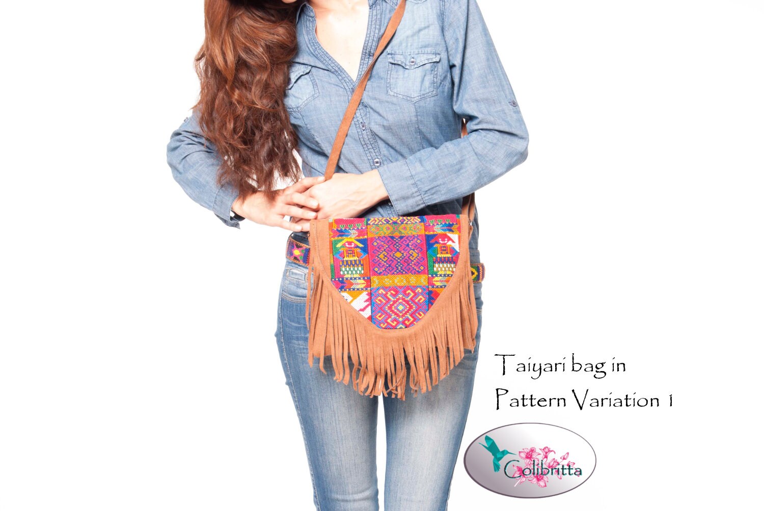 Handtasche Mit Buntem Muster Handtasche Mit Buntem Muster von Colibritta