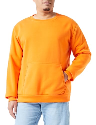 Colina Men's Strick-Sweatshirt für Herren mit Rundhalsausschnitt Polyester ORANGE Größe XXL Kound Neck Sweater von Colina