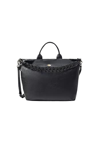 Colina Women's Leder Shopper, SCHWARZ von Colina