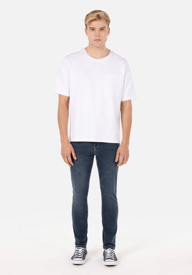 Colins 5-Pocket-Jeans Colins Skinny Fit High Waist Narrow Leg Herren-Indigojeans von Colins