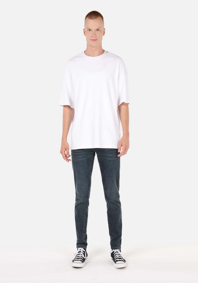 Colins 5-Pocket-Jeans Colins Slim Fit Low Waist Skinny Leg Herren Jeans Grün von Colins