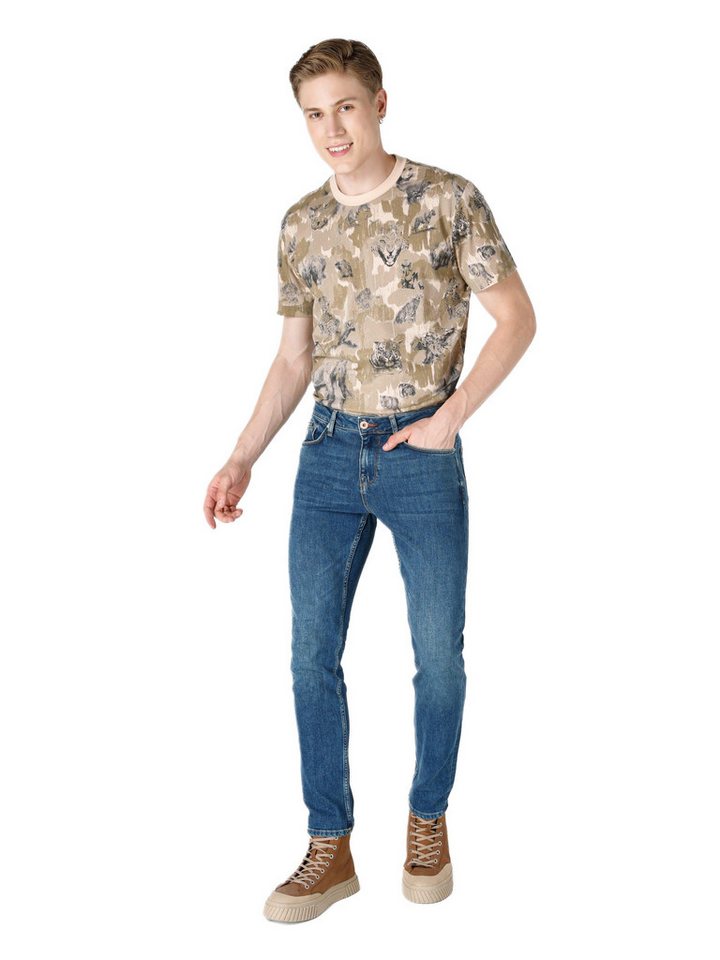Colins 5-Pocket-Jeans Colins Straight Fit Low Waist Straight Leg Herren Blue Jeans von Colins