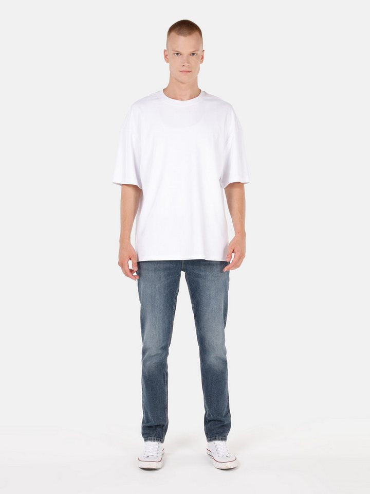 Colins 5-Pocket-Jeans Colins Straight Fit Low Waist Straight Leg Herren-Jeans in Indigoblau von Colins