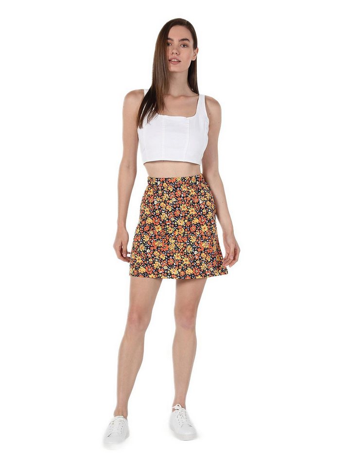 Colins Faltenrock Colins Regular Fit Damenrock mit Blumenmuster von Colins