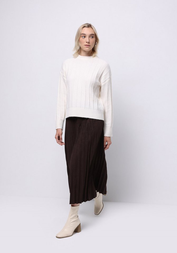 Colins Faltenrock Colins Regular Fit Strick-Einfarbiger Damen-Braunrock von Colins