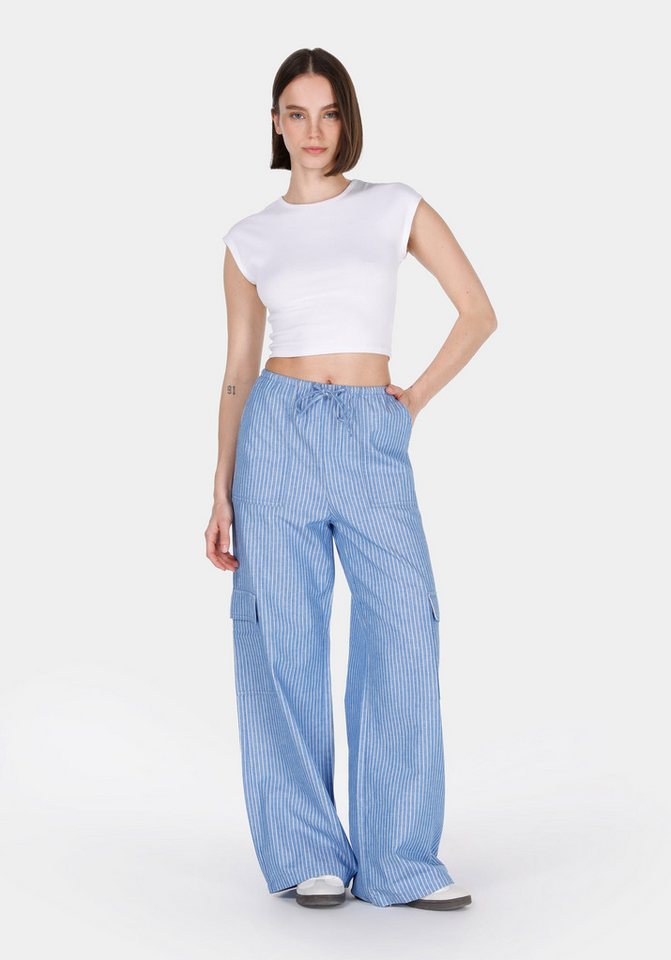 Colins Girlfriend-Jeans Colins Regular Fit High Waist Wide Leg Damenhose von Colins