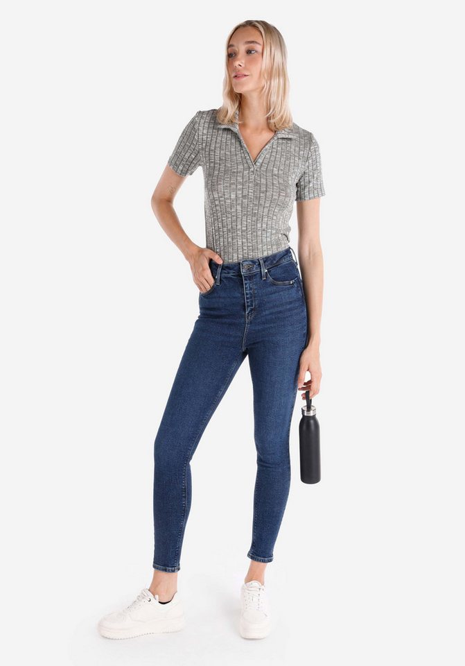 Colins Girlfriend-Jeans Colins Skinny Fit High Waist Skinny Leg Damen-Jeans von Colins