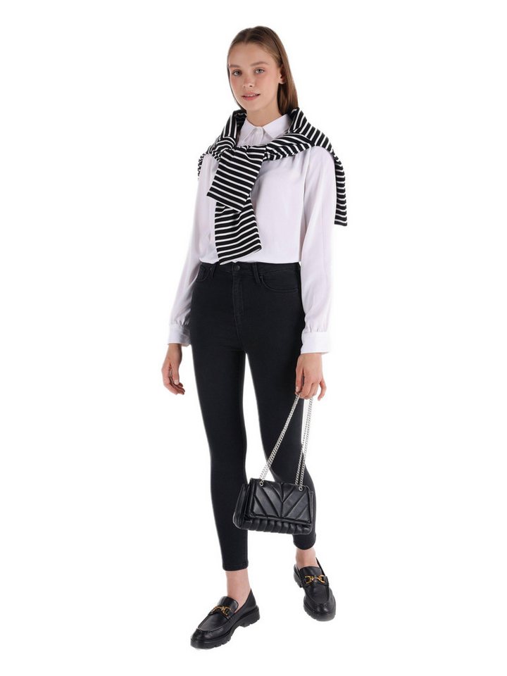 Colins Girlfriend-Jeans Colins Skinny Fit High Waist Skinny Leg Damen-Jeans von Colins