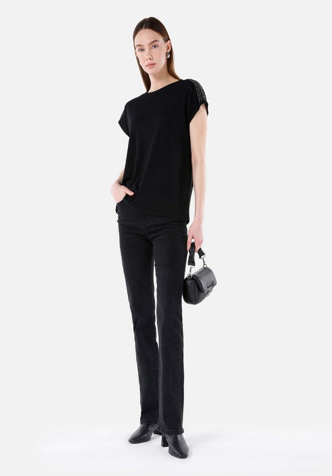 Colins Girlfriend-Jeans Colins Slim Fit High Waist Flare Leg Damen-Jeans von Colins