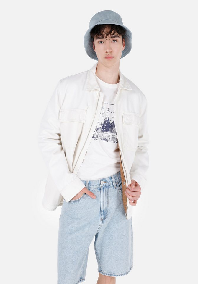 Colins Jackett Colins Regular Fit Herren-Jeansjacke mit Reißverschluss und Futter von Colins