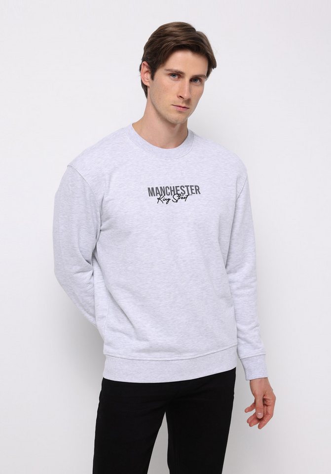 Colins Kapuzenpullover Colins Comfort Fit Herren-Sweatshirt in Grau von Colins