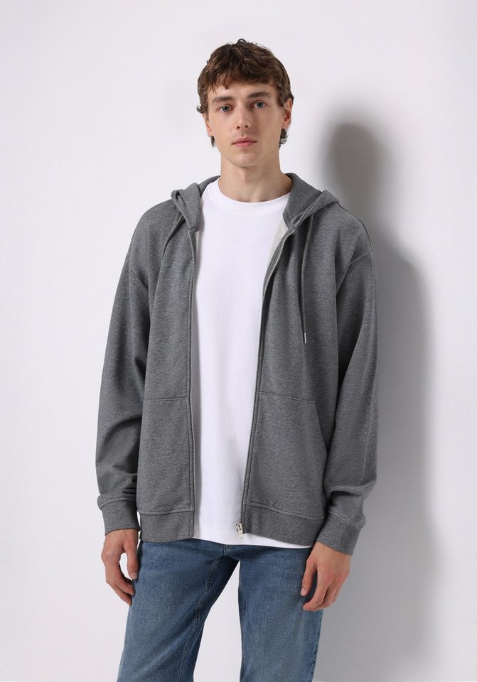 Colins Kapuzenpullover Colins Oversize Fit Anthrazit Herren Sweatshirt von Colins