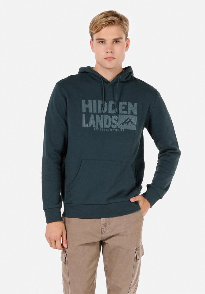 Colins Kapuzenpullover Colins Regular Fit Herren-Sweatshirt in Grün von Colins