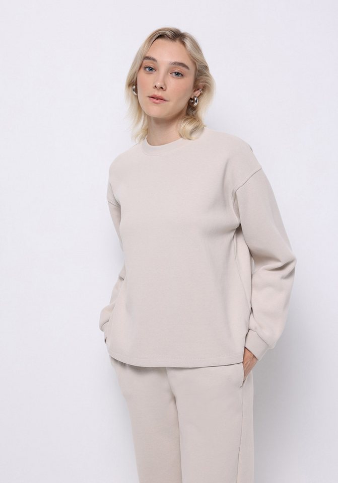 Colins Kapuzenpullover Colins Regular Fit Rundhals-Sweatshirt für Damen in Beige von Colins