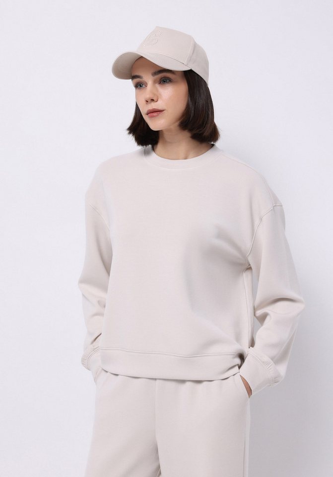 Colins Kapuzenpullover Colins Regular Fit Rundhals Uni Damen Sweatshirt von Colins