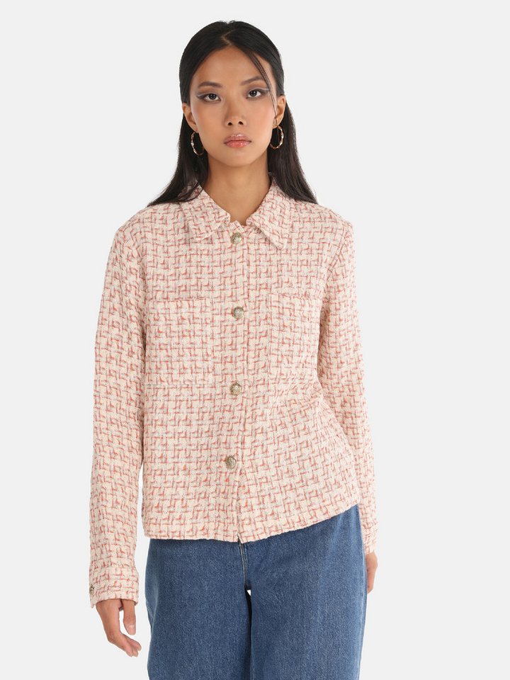 Colins Langarmhemd Colins Regular Fit Shirt Neck Unifarbenes Damen Langarmshirt von Colins