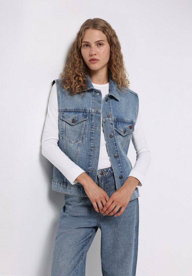 Colins Longweste Colins Oversize Fit Damen Weste in Blau Colins Longweste Colins Oversize Fit Damen Weste in Blau von Colins