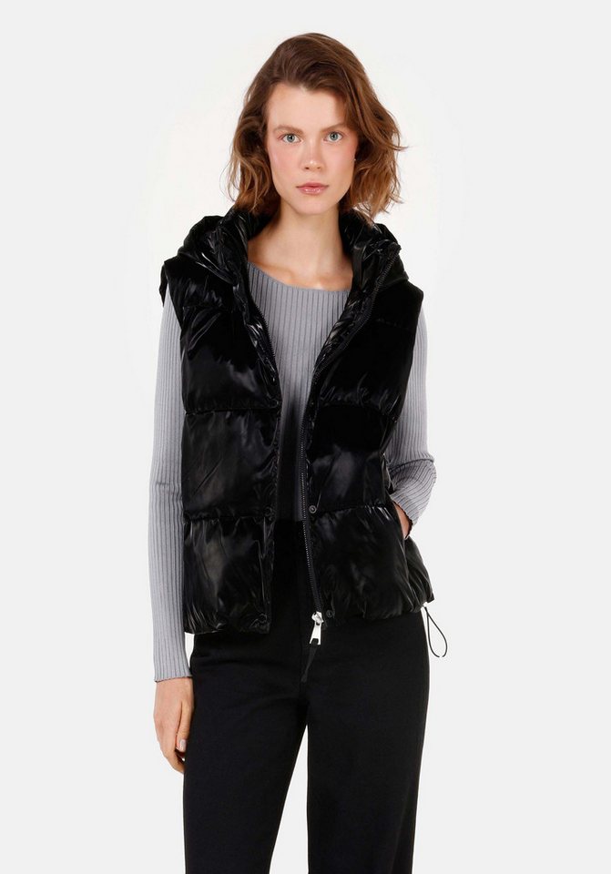 Colins Longweste Colins Regular Fit Damenweste mit Kapuze von Colins