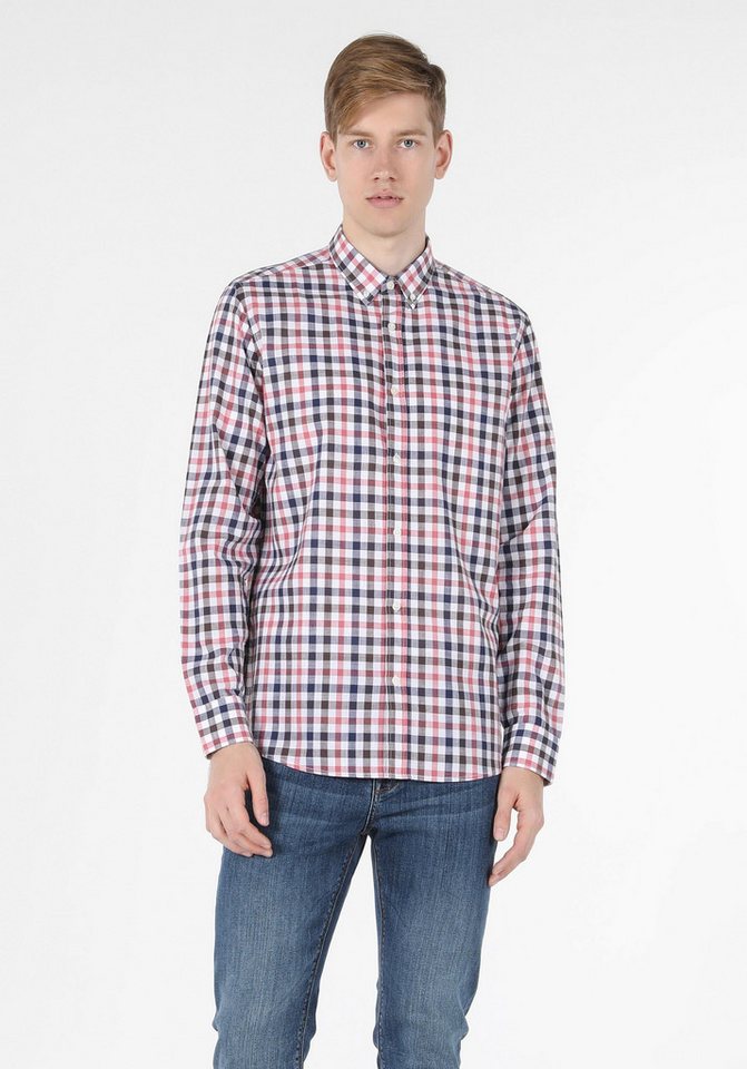 Colins Seamless Shirt Colins Regular Fit Shirt Neck Herren Langarmhemd von Colins