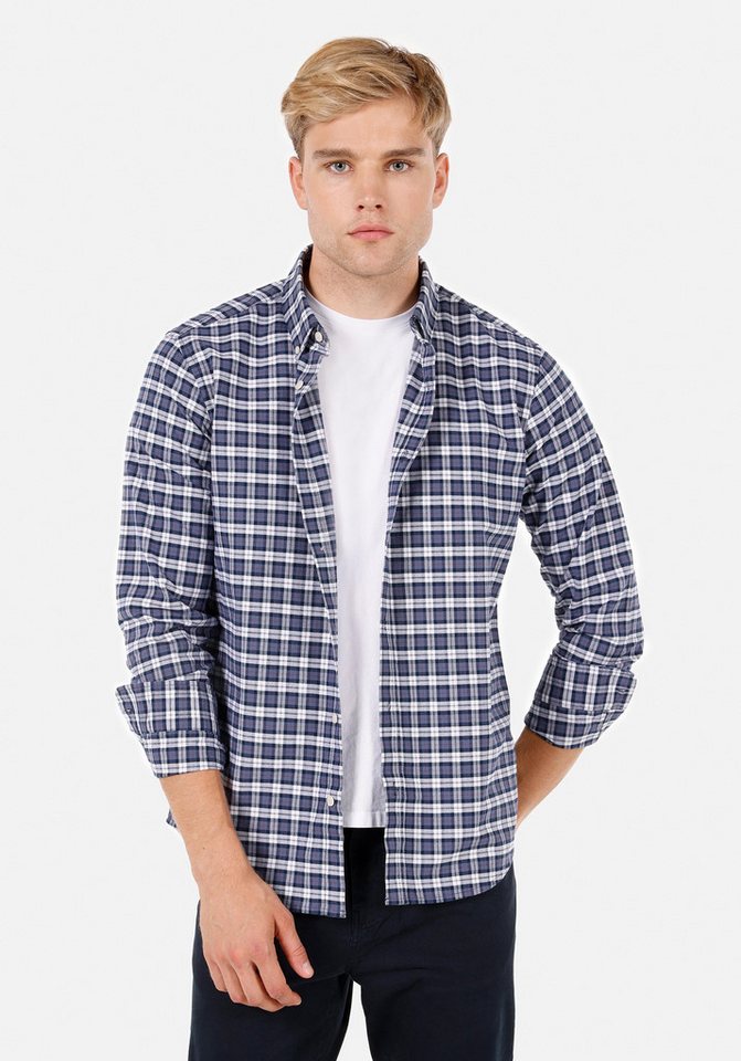 Colins Seamless Shirt Colins Regular Fit Shirt Neck Plaid Herren Langarmhemd von Colins