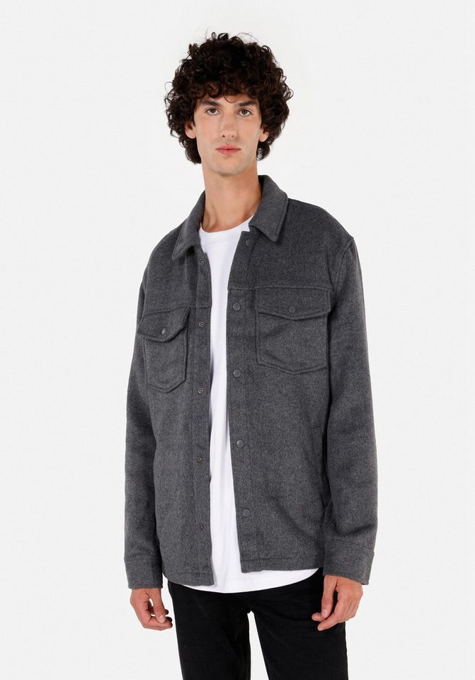 Colins Seamless Shirt Colins Regular Fit Shirt Neck Unifarbenes Herren Langarmhemd von Colins