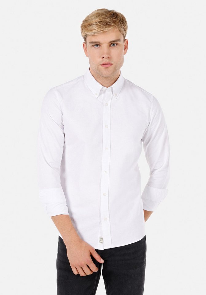 Colins Seamless Shirt Colins Slim Fit Shirt Neck Herren Blau Langarmhemd von Colins