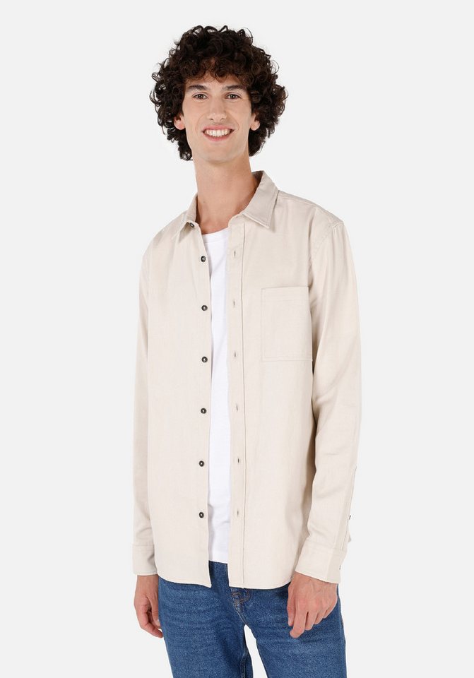 Colins Shirtkleid Colins Slim Fit Klassischer Kragen Einfarbiges Herren Langarmhemd von Colins