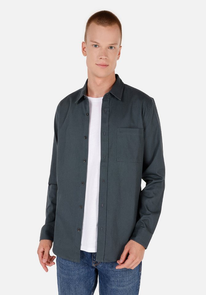 Colins Shirtkleid Colins Slim Fit Klassischer Kragen Einfarbiges Herren Langarmhemd von Colins