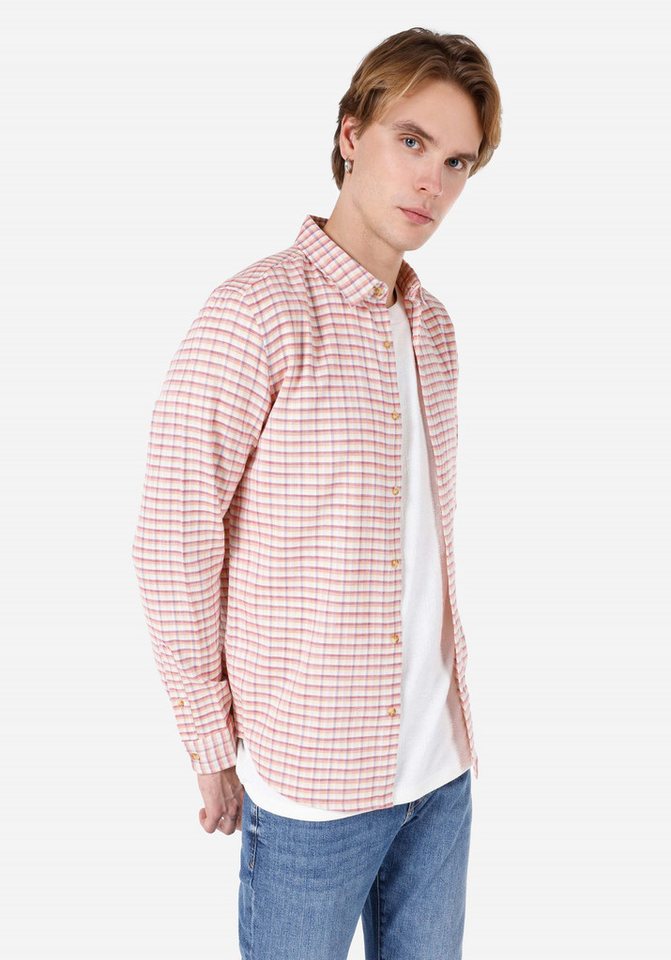 Colins Shirtkleid Colins Slim Fit Shirt Neck Checkered Herren Langarmhemd von Colins