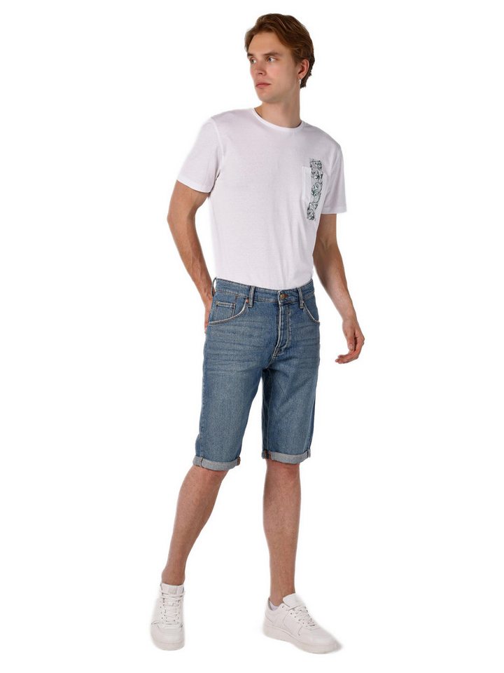Colins Shorts Colins Anti Fit Mid Waist Plain Herren-Jeansshorts in Blau von Colins
