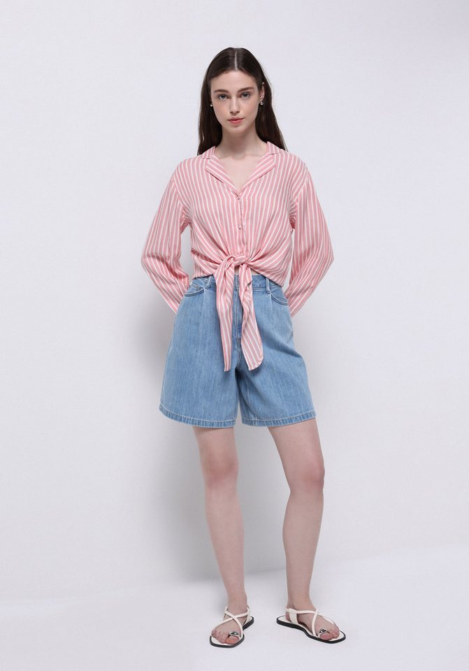 Colins Shorts Colins Loose Fit High Waist Plain Damen Indigo Jeansshorts von Colins