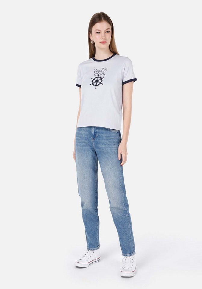 Colins Shorts Colins Mom Fit Tapered Leg Damen-Jeans in Indigoblau von Colins