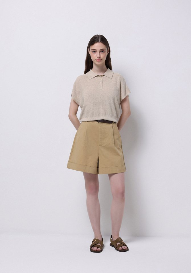 Colins Shorts Colins Regular Fit High Waist Plain Damen Braune Shorts von Colins