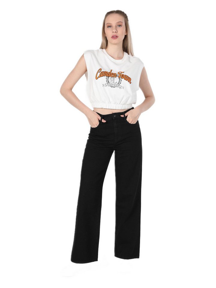 Colins Shorts Colins Regular Fit High Waist Wide Leg Pocketed Damen Schwarze Jeansho Colins Shorts Colins Regular Fit High Waist Wide Leg Pocketed Damen Schwarze Jeansho von Colins