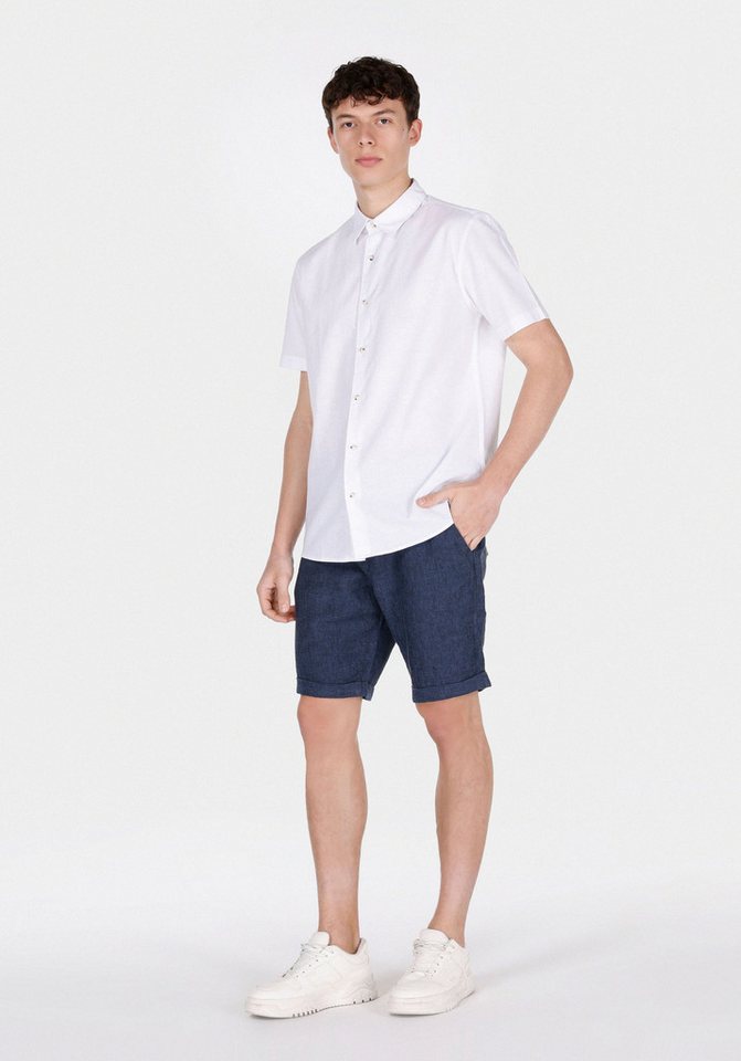 Colins Shorts Colins Regular Fit Mid Waist Plain Herren Shorts aus Leinenmischung in von Colins