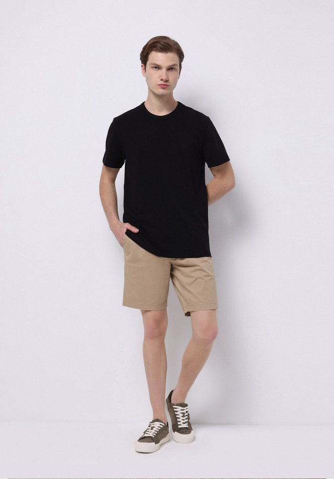 Colins Shorts Colins Regular Fit Mid Waist Plain Herren Shorts in Stein von Colins