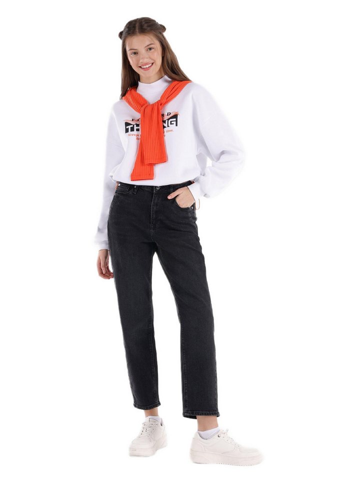 Colins Shorts Colins Slim Fit Damen-Jeans mit mittlerer Taille und konischem Bein von Colins