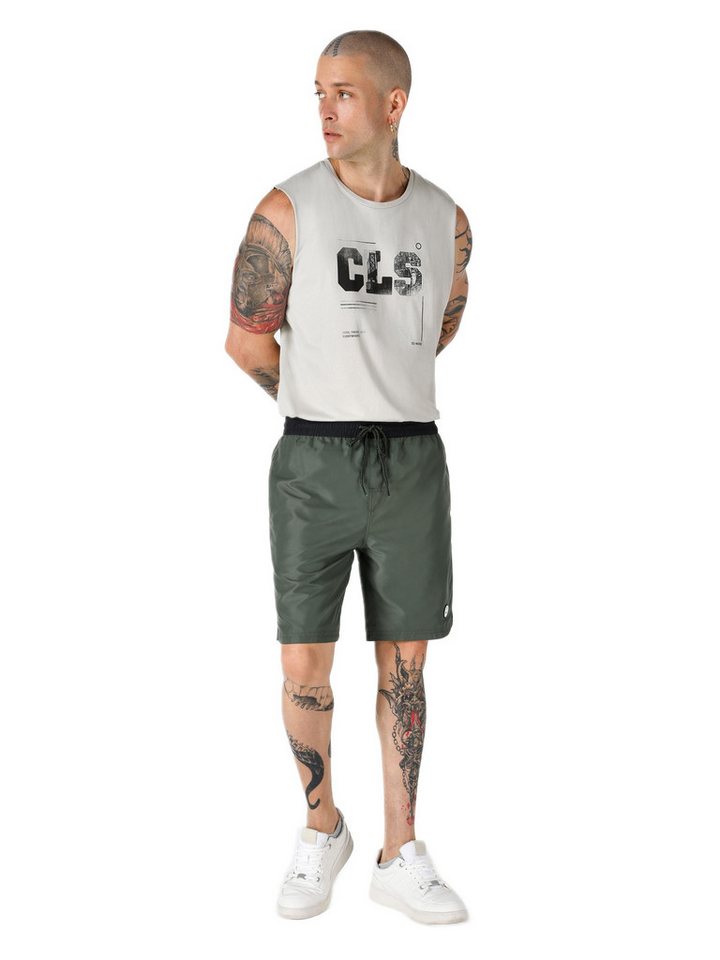Colins Shorts Colins Slim Fit Herren-Badeshorts in Grün von Colins