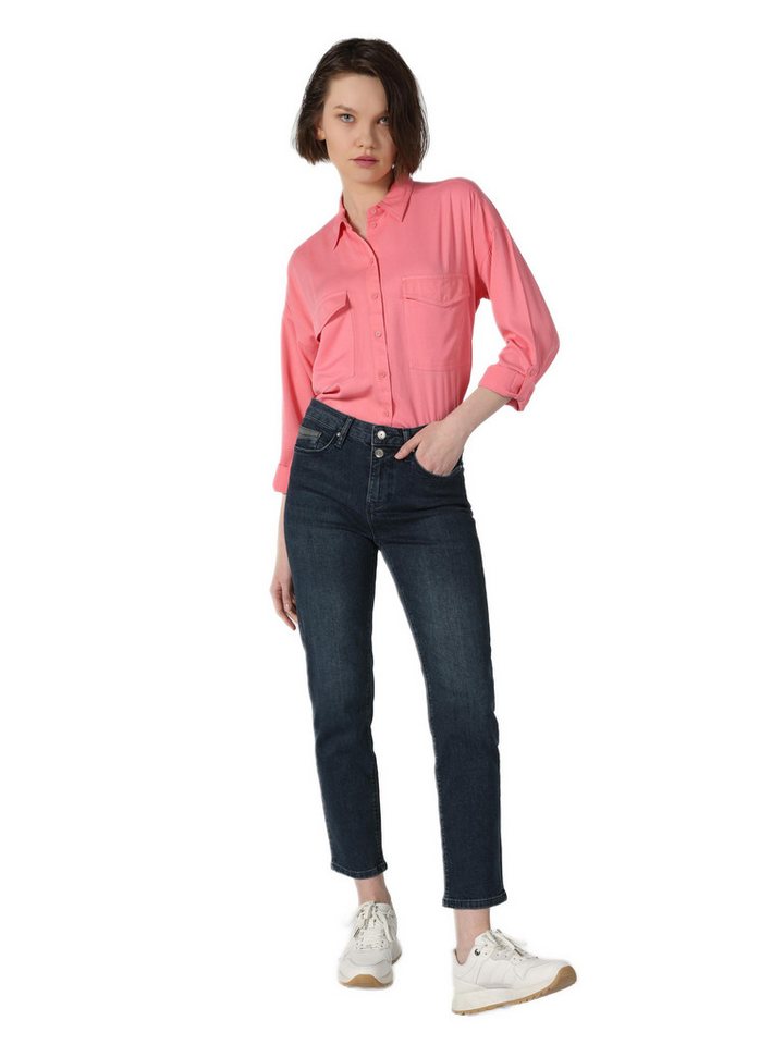 Colins Shorts Colins Slim Fit Mid Waist Straight Leg Damen Blaue Jeans von Colins