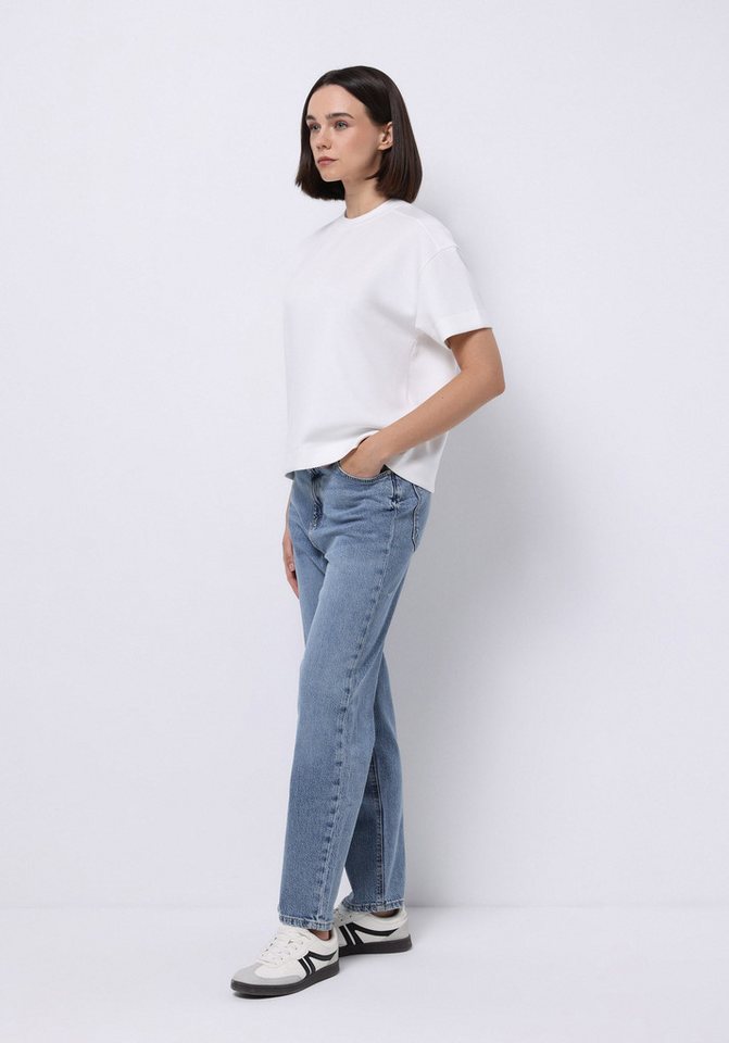 Colins Shorts Colins Straight Fit Damen-Jeanshose mit Reißverschluss in hellem Indig von Colins