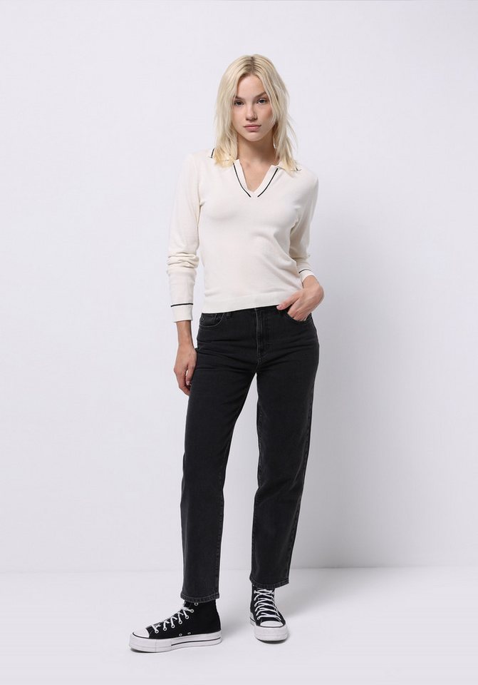 Colins Shorts Colins Straight Fit High Waist Straight Leg Schwarze Damenjeans von Colins