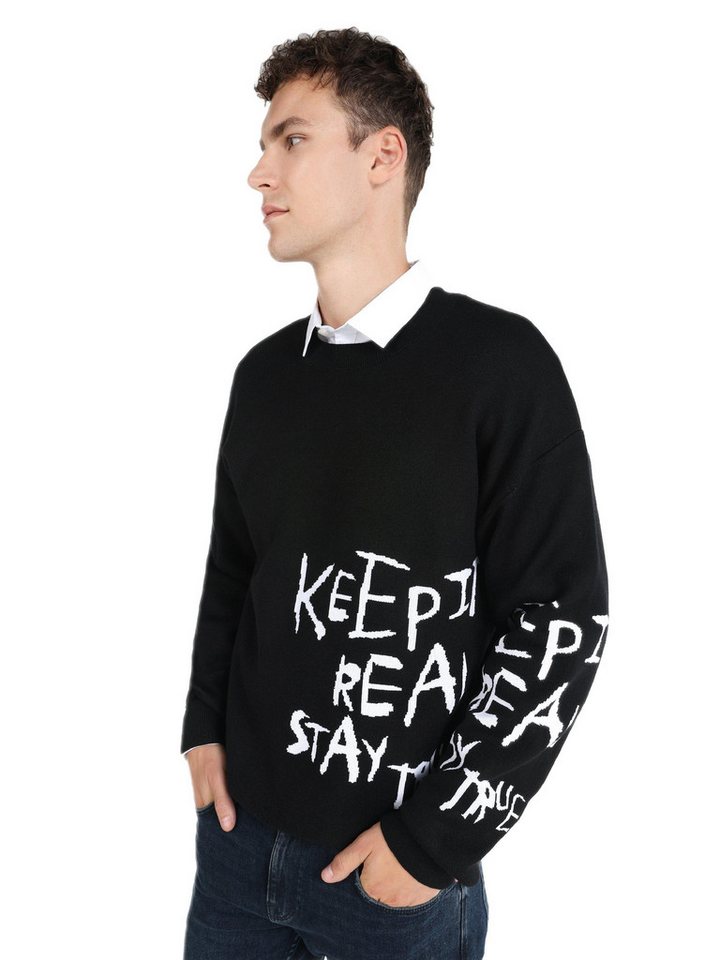 Colins Streifenpullover Colins Comfort Fit Rundhalspullover für Herren von Colins