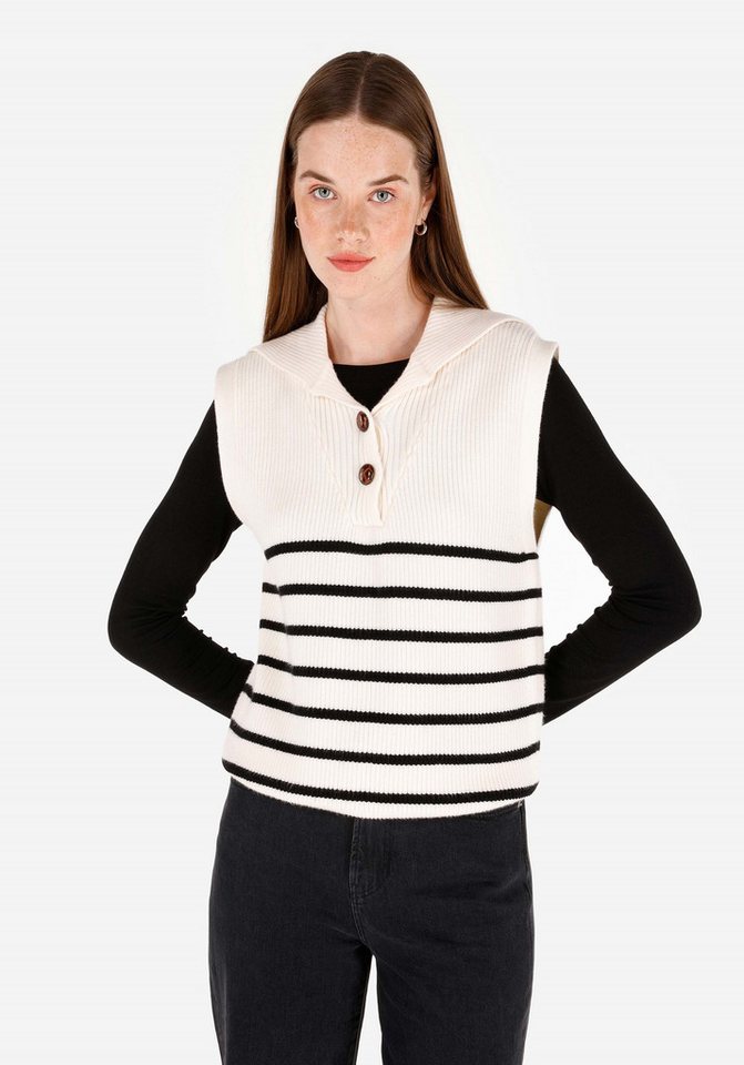 Colins Streifenpullover Colins Regular Fit Damen Kapuzenpullover von Colins
