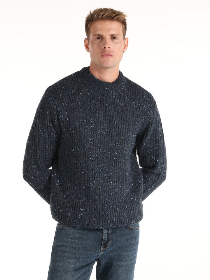 Colins Streifenpullover Colins Regular Fit Rollkragenpullover aus Jacquard für Herren, Marineb von Colins
