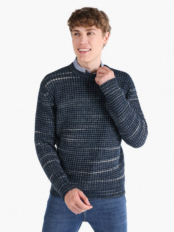 Colins Streifenpullover Colins Regular Fit Rundhals-Jacquard-Herrenpullover Colins Streifenpullover Colins Regular Fit Rundhals-Jacquard-Herrenpullover von Colins