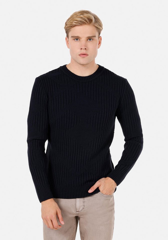 Colins Streifenpullover Colins Regular Fit Rundhals-Jacquard-Herrenpullover Colins Streifenpullover Colins Regular Fit Rundhals-Jacquard-Herrenpullover von Colins