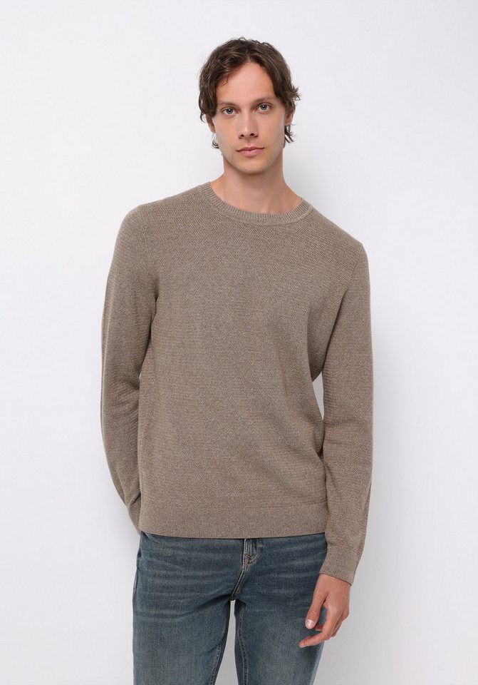 Colins Streifenpullover Colins Regular Fit Rundhals-Jacquard-Herrenpullover von Colins
