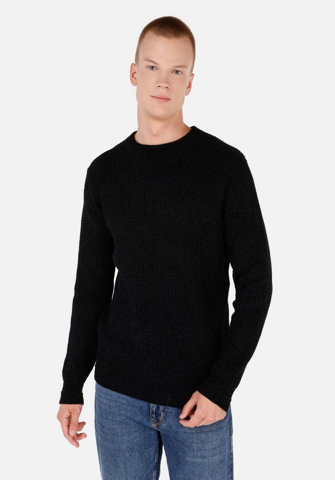 Colins Streifenpullover Colins Regular Fit Rundhals-Jacquard-Herrenpullover Colins Streifenpullover Colins Regular Fit Rundhals-Jacquard-Herrenpullover von Colins