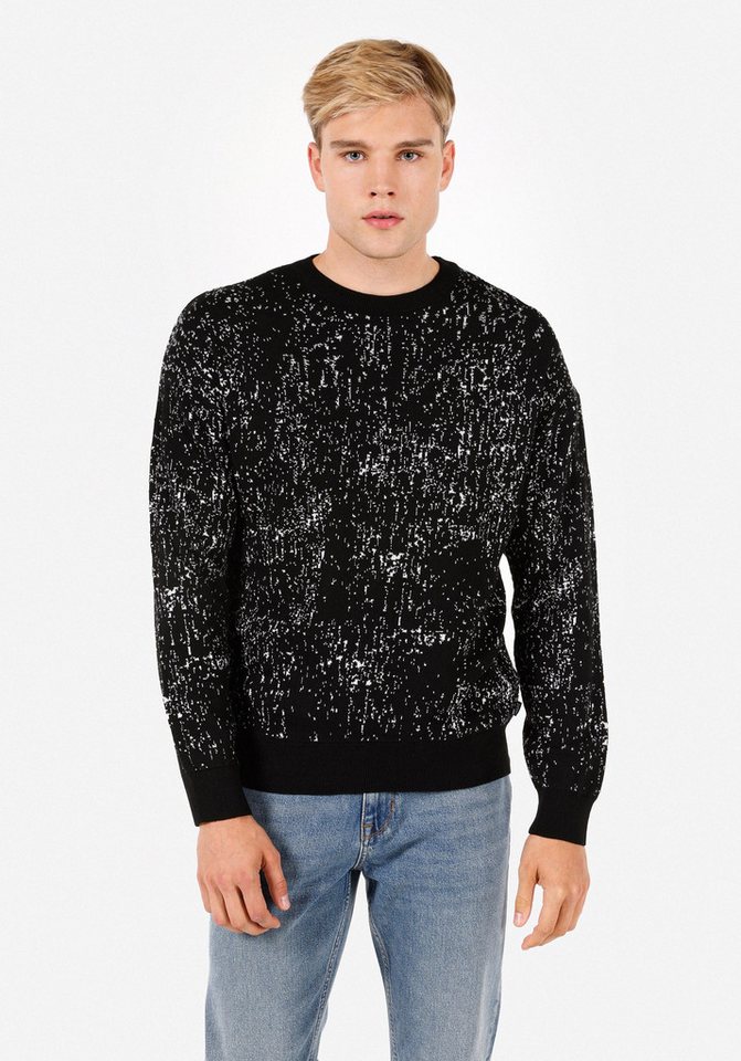 Colins Streifenpullover Colins Regular Fit Rundhals-Jacquard-Herrenpullover Colins Streifenpullover Colins Regular Fit Rundhals-Jacquard-Herrenpullover von Colins